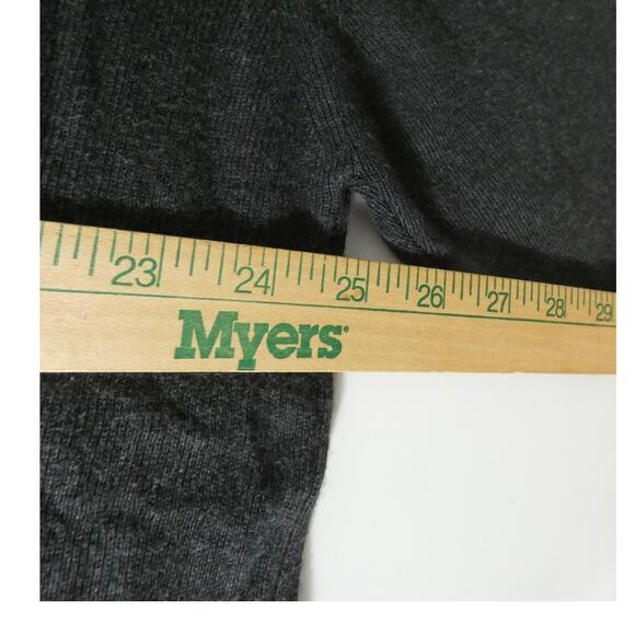 Murano Italia XXL Charcoal Gray V-Neck Short Sleeved Sweater Business Cocktails - Picture 6 of 8